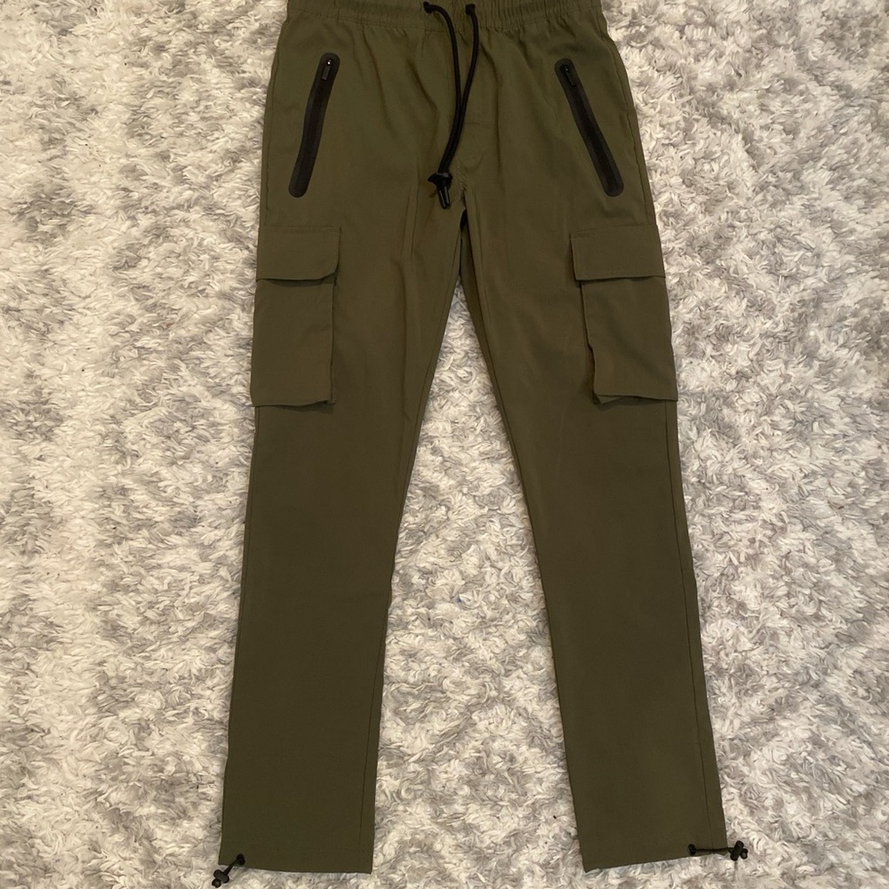 Men's CSG Olive/Green Cargo Pants with Pockets